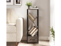 Costway Büroregal Freistehend Aufbewahrungsregal 30,5 x 30,5 x 91,5 cm