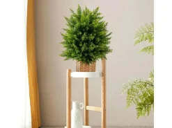 Costway 2er Set Kunstpflanze für Haus Büro Grün 55cm