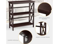 Costway Konsolentisch Holz 79 x 32 x 86 cm