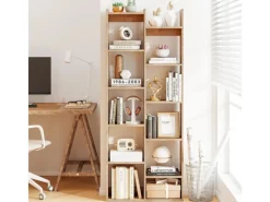 Costway 12-stöckiges Bücherregal mit Anti-Kipp-Sicherungen