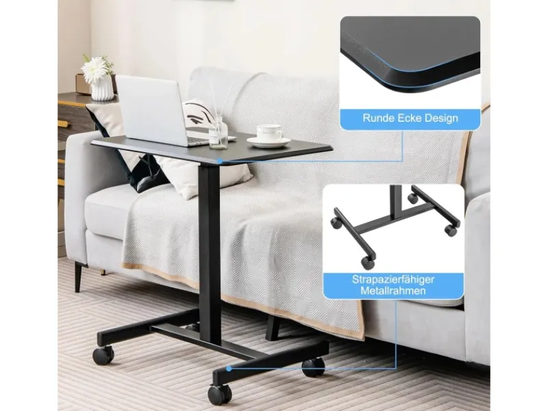 Outlet Costway Stehpult Höhenverstellbar Steh-Sitz Schreibtisch 65 x 48 cm