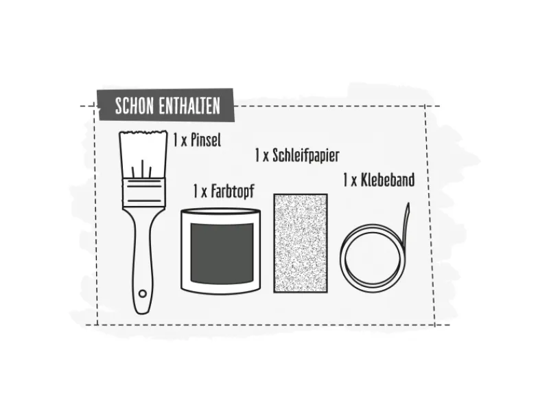 Outlet CREATE! by OBI DIY Farb-Set Graphit 125 ml