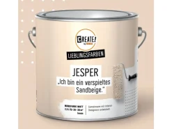 Sale CREATE! by OBI Lieblingsfarben Wandfarbe Jesper matt 2,5 l Sandbeige