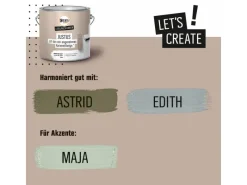 Clearance CREATE! by OBI Lieblingsfarben Wandfarbe Justus matt 2,5 l Karamellbeige