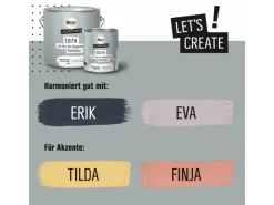 CREATE! by OBI Lieblingsfarben Wandfarbe Edith blau matt 2,5 l