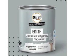 Outlet CREATE! by OBI Lieblingsfarben Buntlack Edith blau seidenmatt 750ml Platin