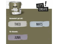 CREATE! by OBI Lieblingsfarben Wandfarbe Astrid grün matt 2,5 l