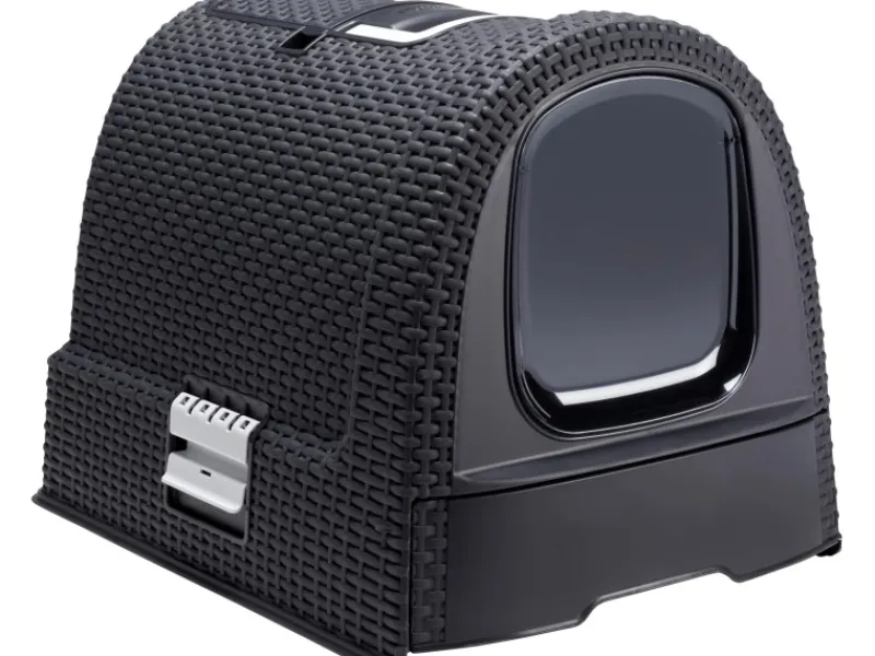 Hot Curver Katzentoilette Style 40 cm x 38,5 cm x 51,5 cm Anthrazit