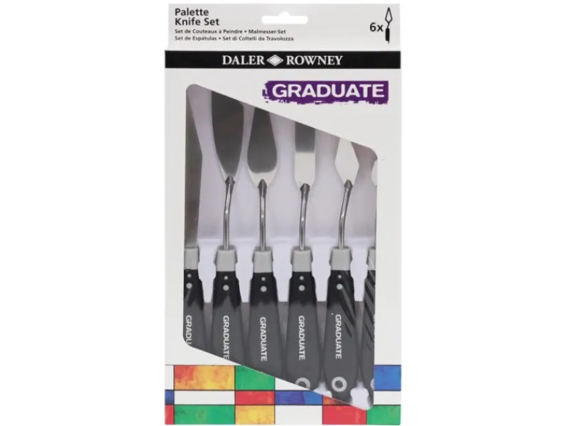 Daler-Rowney Daler-Rowney Palettenmesser-Satz 6 sortierte Messer
