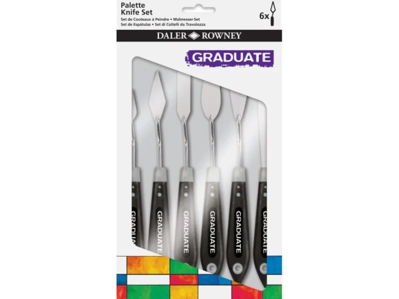 Daler-Rowney Daler-Rowney Palettenmesser-Satz 6 sortierte Messer