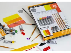 Best Daler-Rowney Simply Acryl-Mal-Set sortierte Farben 25 teilig