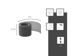 DAPRONA Vogelschutzgitter Lüftungsband PVC 5m x 150mm Belüftung