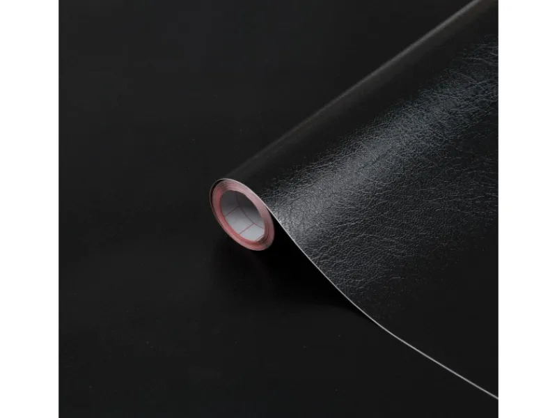 Clearance d-c-fix Selbstklebefolie Leder Uni Schwarz geprägt 45cm x 2m