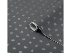New d-c-fix Selbstklebefolie Stars Grau 45cm x 2 m