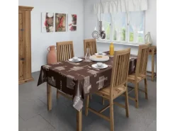 d-c-fix Tischdecke Cappuccino Schoko Ø 150 cm rund