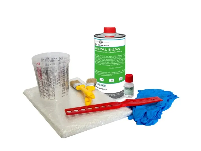 Outlet DD Composite Reparatur Set Auto Boot und Motorrad Polyesterharz 4