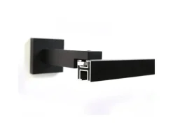 Deco-Raum Gardinenschiene nach Maß 1-Lauf Cube Schwarz 370cm