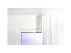 Sale Deco-Raum Gardinenschiene nach Maß 1-Lauf Deckenmontage Minimal 90cm Schwarz