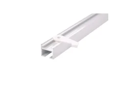 Online Deco-Raum Gardinenschiene nach Maß 1-Lauf Square 480cm Weiß