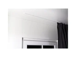 Sale Deco-Raum Gardinenschiene nach Maß 1-Lauf Deckenmontage Minimal 330cm Weiß