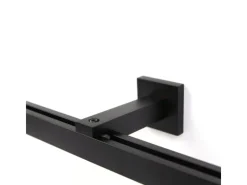 Best Deco-Raum Gardinenschiene nach Maß 1-Lauf Cube Schwarz 540cm