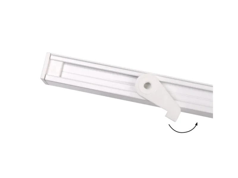 Deco-Raum Gardinenschiene nach Maß 1-Lauf Square 220cm