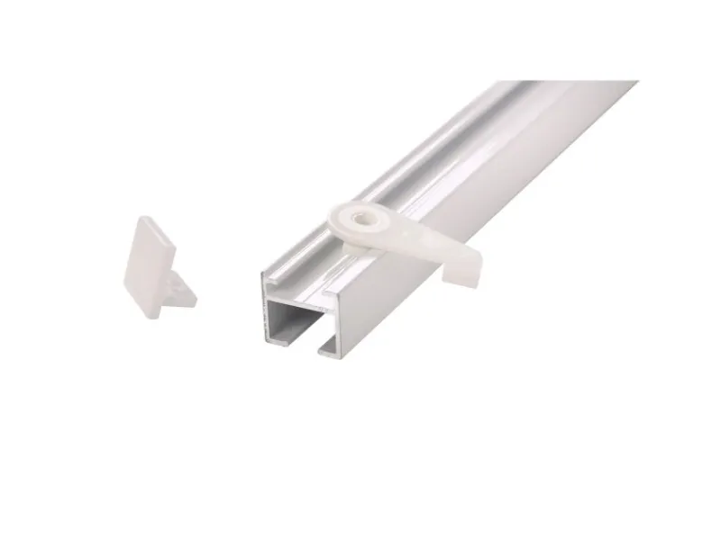 Deco-Raum Gardinenschiene nach Maß 1-Lauf Square 220cm