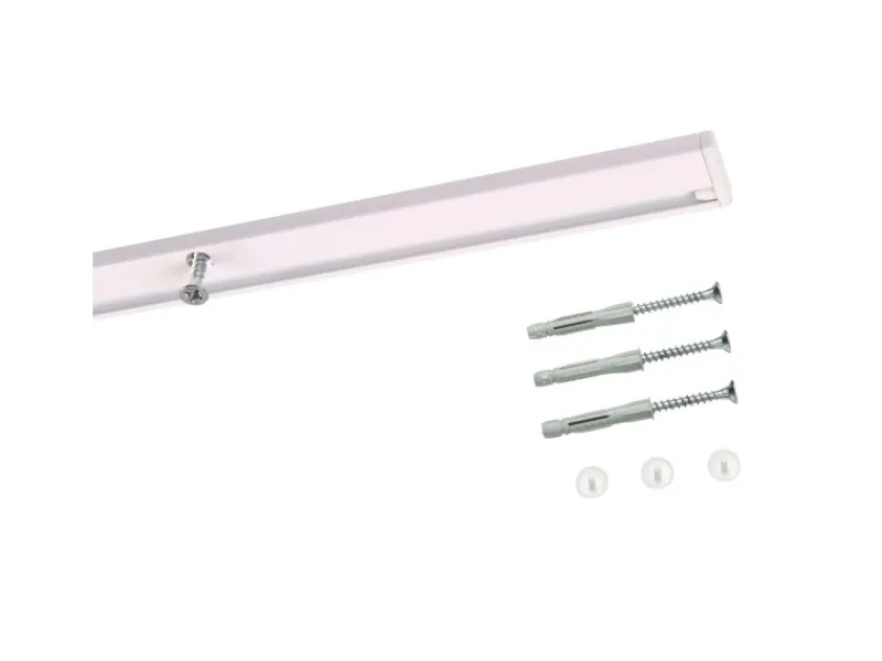 Deco-Raum Gardinenschiene nach Maß 1-Lauf Deckenmontage Minimal 510cm