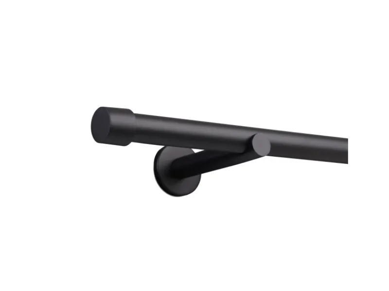 Deco-Raum Gardinenstange nach Maß 1-Lauf Kappe Ø 25mm 190cm