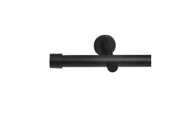 Deco-Raum Gardinenstange nach Maß 1-Lauf Kappe Ø 25mm 190cm