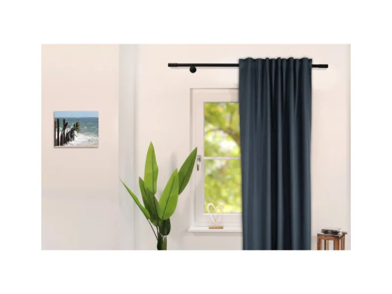 Deco-Raum Gardinenstange nach Maß 1-Lauf Zylinder Ø 25mm 440cm
