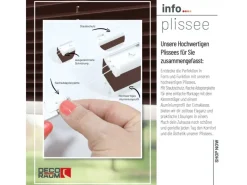 Deco-Raum Plissee Basic ohne Bohren 75x150cm Blickdicht Klemmfix