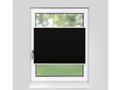 Hot Deco-Raum Plissee Basic ohne Bohren 40x150cm Blickdicht Klemmfix Schwarz