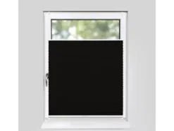 Hot Deco-Raum Plissee Basic ohne Bohren 40x150cm Blickdicht Klemmfix Schwarz