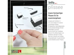 Clearance Deco-Raum Plissee Basic ohne Bohren 75x150cm Blickdicht Klemmfix Schwarz