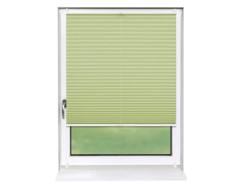 New Deco-Raum Plissee Basic ohne Bohren 40x150cm Blickdicht Klemmfix Hellgrün