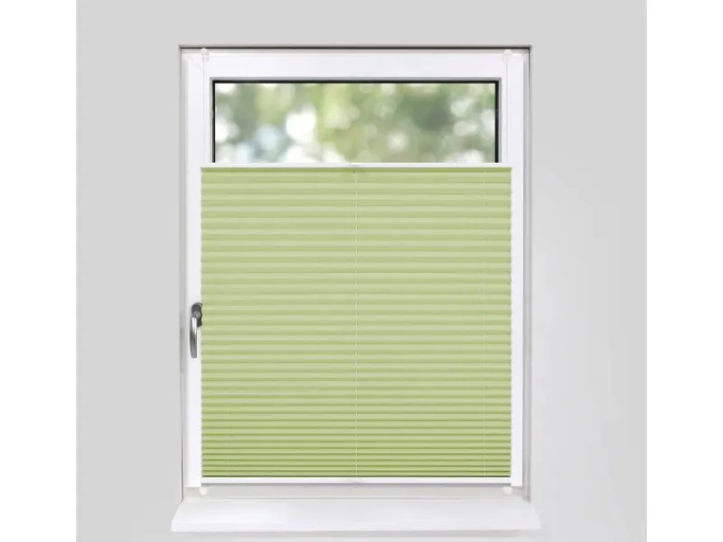 New Deco-Raum Plissee Basic ohne Bohren 40x150cm Blickdicht Klemmfix Hellgrün