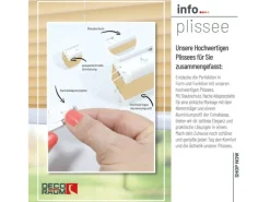 Deco-Raum Plissee Basic ohne Bohren 80x210cm Blickdicht Klemmfix