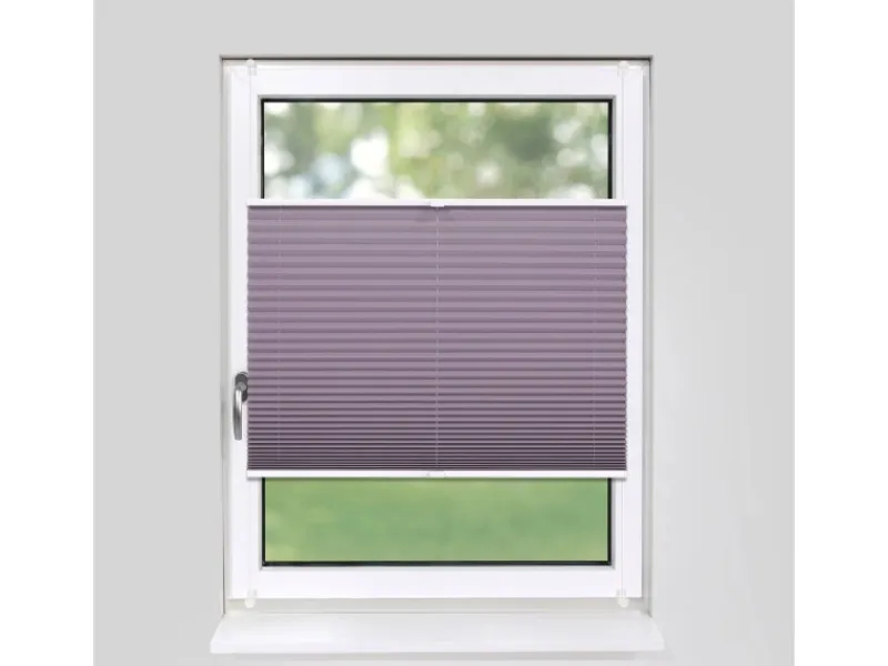 Online Deco-Raum Plissee Basic ohne Bohren 85x210cm Blickdicht Klemmfix Flieder