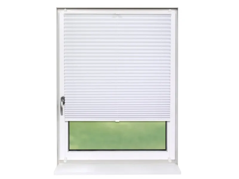 Outlet Deco-Raum Plissee Basic ohne Bohren 65x150cm Blickdicht Klemmfix Weiß