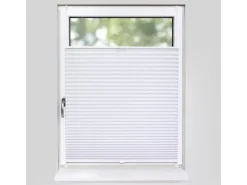 Outlet Deco-Raum Plissee Basic ohne Bohren 65x150cm Blickdicht Klemmfix Weiß