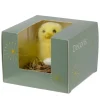 Outlet Decoris Deko-Nest mit Huhn Polyester Ø 7 cm Gelb-Braun