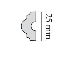 Decosa Flachprofil Rebecca selbstklebend Weiß 1,5 m 1 Stk.