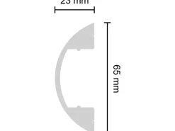 Decosa Klipsprofil Thea 1,2 m Weiß