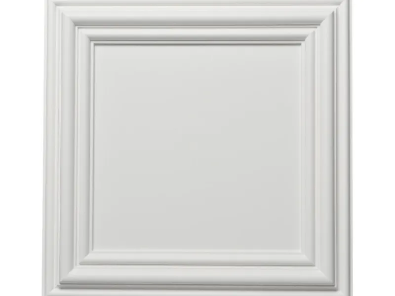 Hot Decosa Wandkassette Maureen 50 cm x 50 cm x 3 cm Weiß