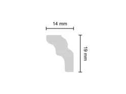 Decosa Zierprofil Alexa 2 Stück 2 m Weiß