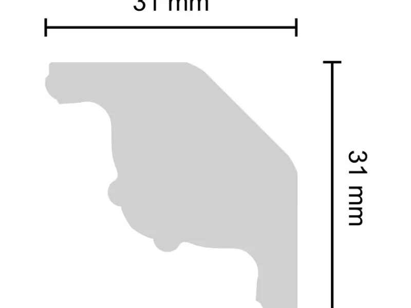 Discount Decosa Zierprofil EZL05 1 m x 2 m