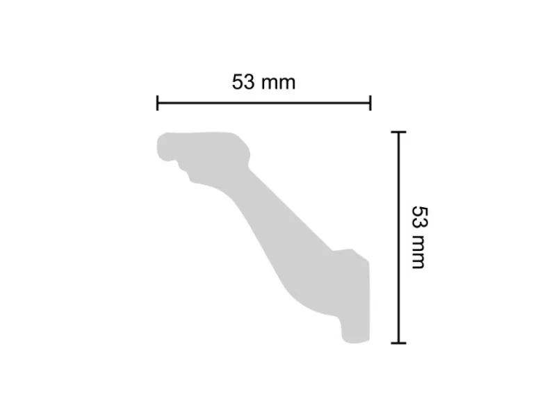 New Decosa Zierprofil Geraldine 2 m x 2 m Weiß