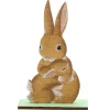 Deko-Aufsteller Hasen 15 cm x 3 cm x 10 cm Braun