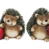 Sale Dekofigur Igel Braun-Rot 2-fach sortiert 14 cm x 13 cm x 11 cm